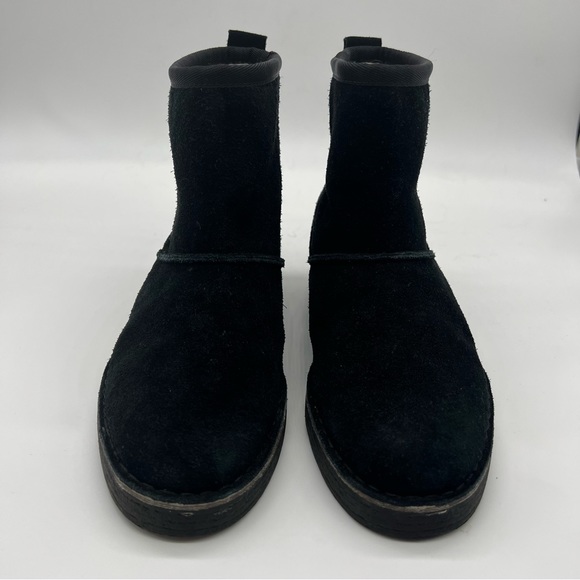 Clarks Womens Drafty Day Black Suede Mid Calf Boots Size 8.5 Cushion Soft - Picture 6 of 10